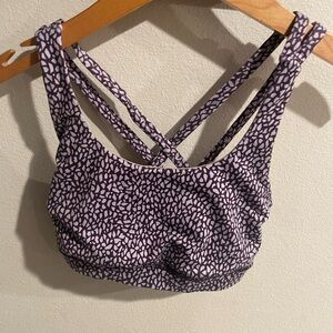Lululemon Women's Free To Be  Strappy Sports Bra Purple Size 4